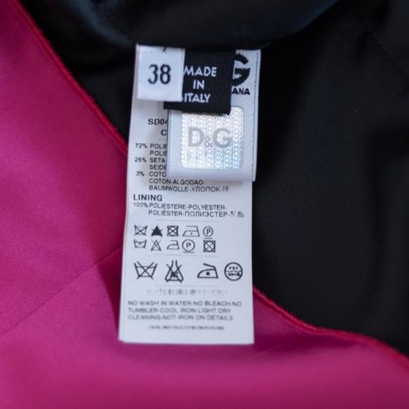 Dolce & Gabbana Pink Silk Mini Size 38 - Picture 6 of 8